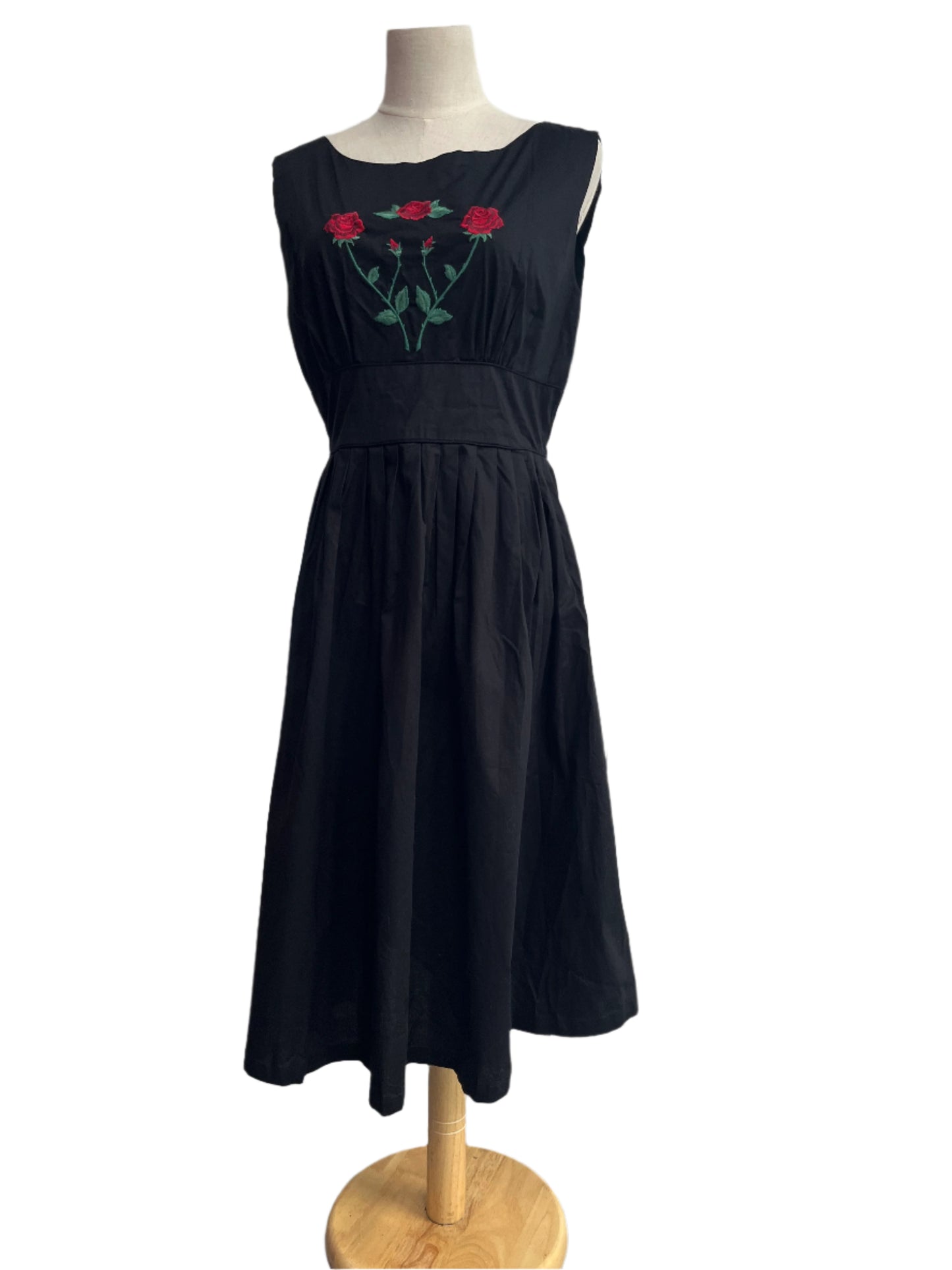 REVIVAL - BLACK ROSE DRESS SZ 10