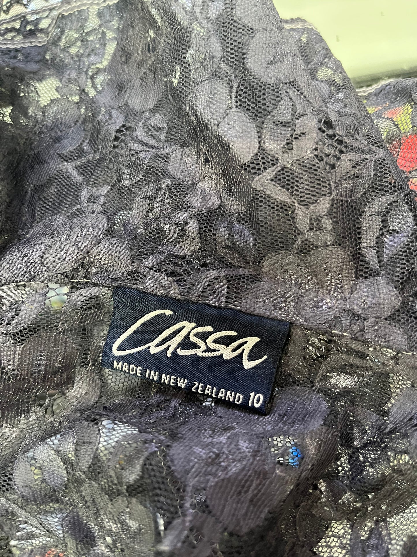 CASSA - LACE TULIP SLEEVE SHIRT sz 16