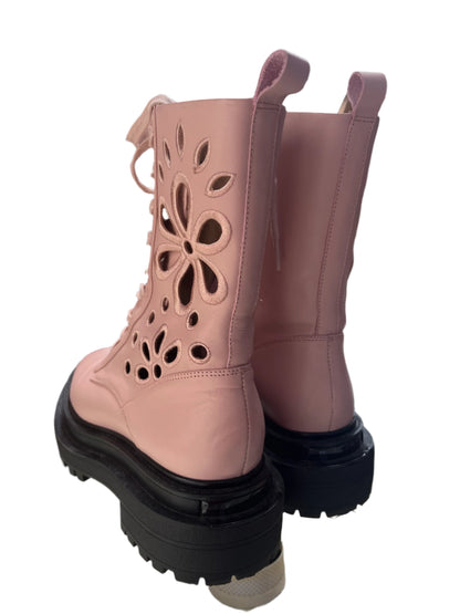 ISABELLA ANSELAMI -PINK LEATHER BOOTS sz 7