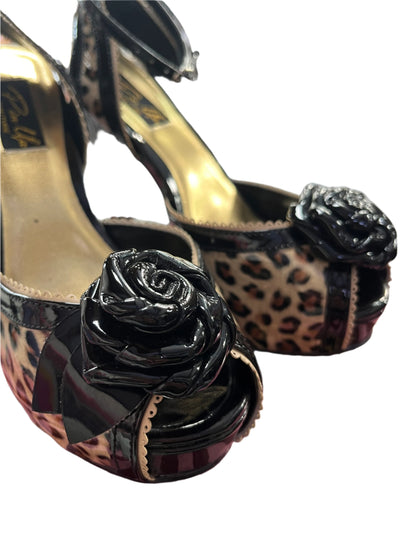 PIN UP COUTURE LEOPARD HEELS SZ 7