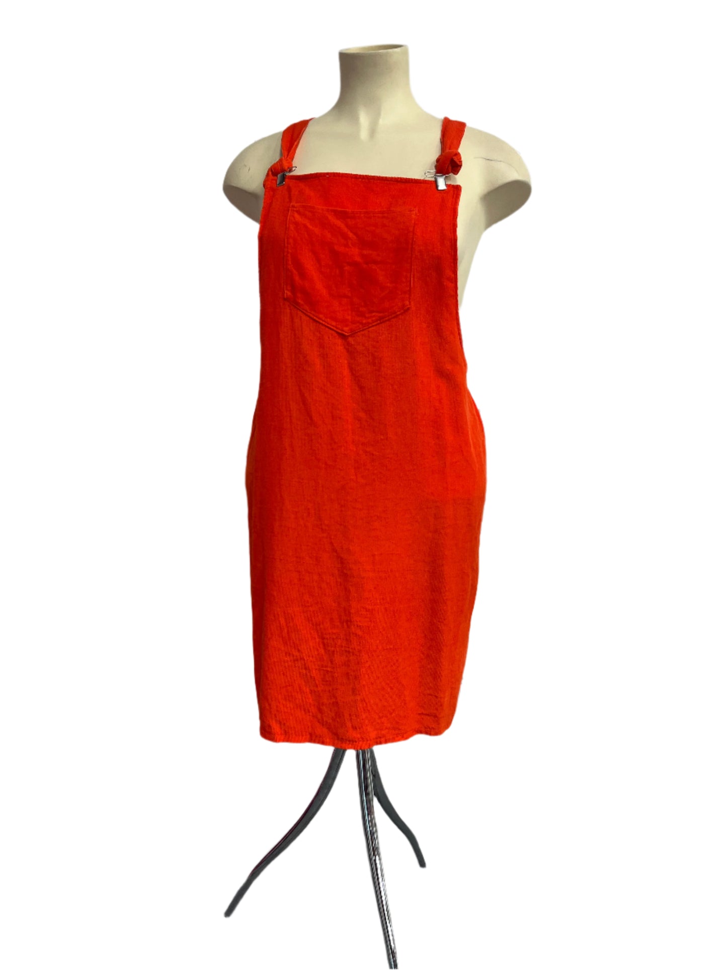 TOAST - ORANGE CORDUROY PINAFORE sz12/14