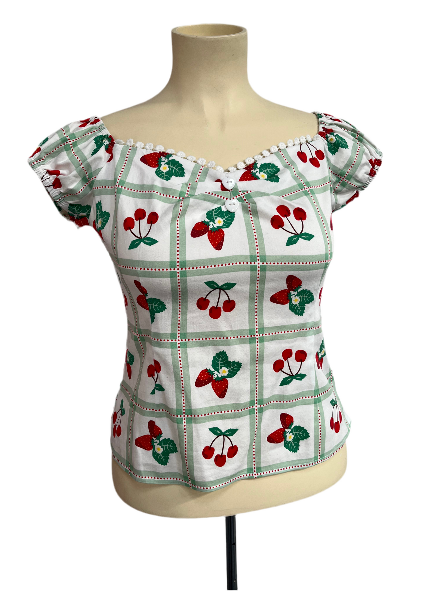 COLLECTIF - APPLE PEASANT TOP sz18