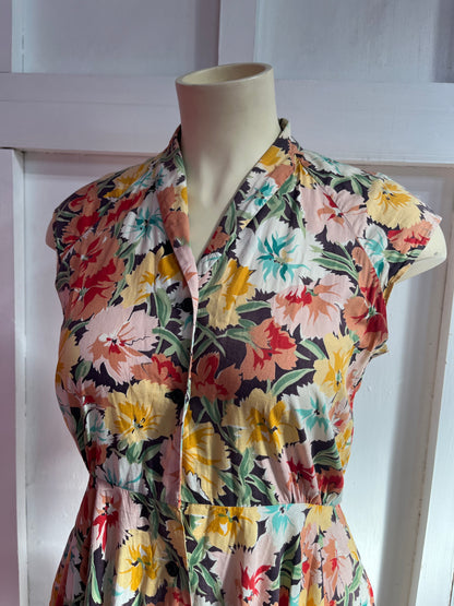 AUTUMN FLORAL SHIRT DRESS SZ 18