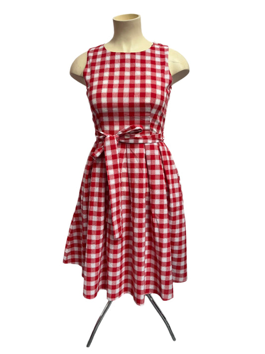 DOLLY & DOTTY - RED GINGHAM DRESS sz 14