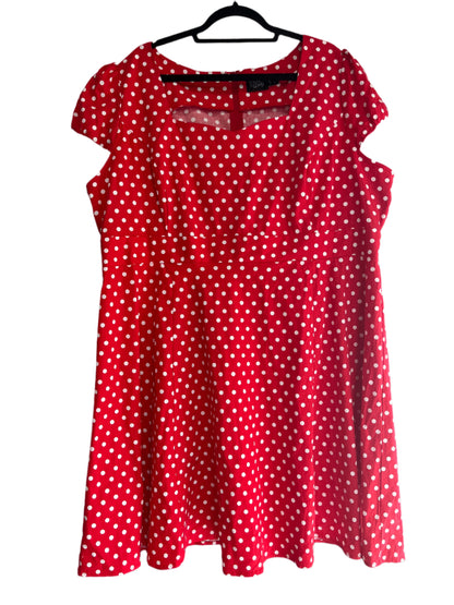 DOLLY & DOTTY - RED POLKADOT DRESS SZ28