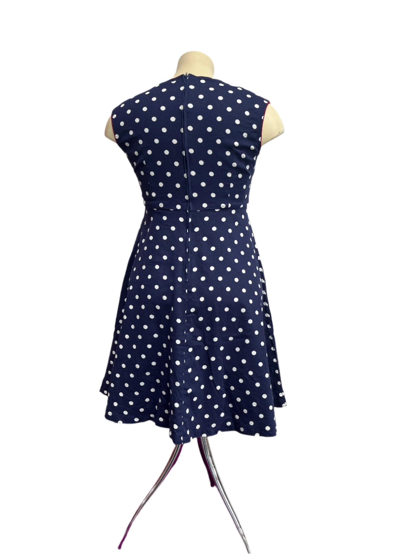 LINDY BOP - BLUE POLKADOT DRESS sz 16