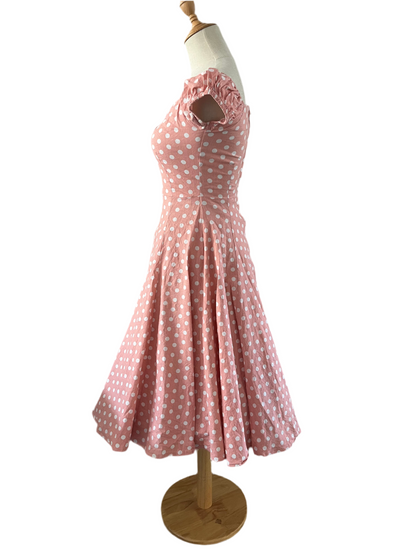 PINK POLKADOT DRESS SZ6/8