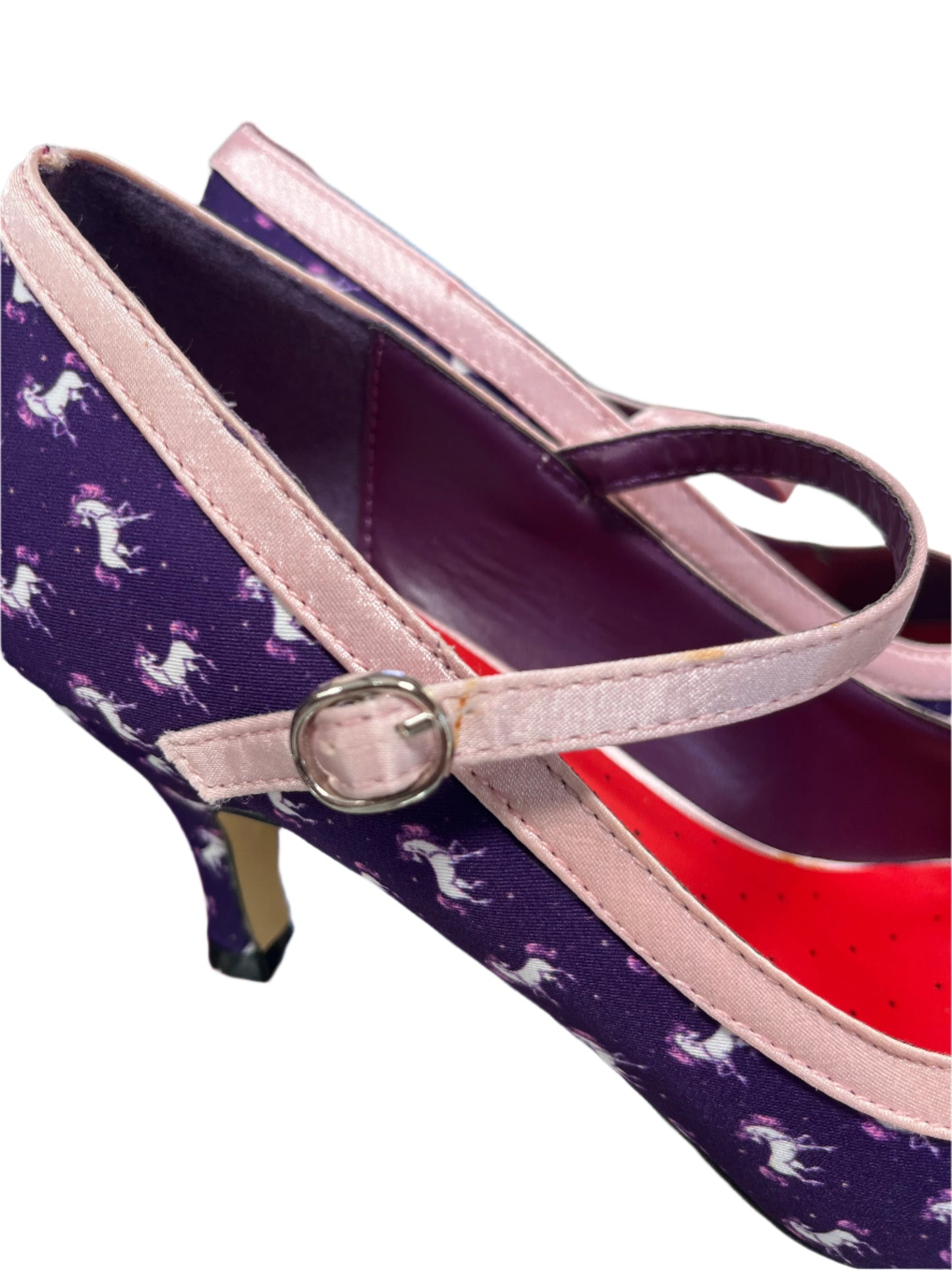 LINDY BOP PURPLE UNICORN HEELS SZ 7