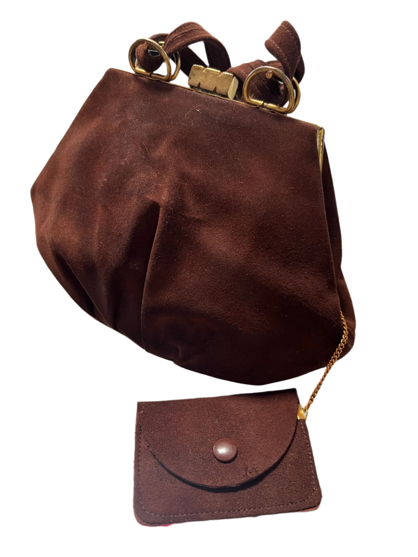 PICADILLY - BROWN SUEDE BAG