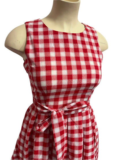 DOLLY & DOTTY - RED GINGHAM DRESS sz 14