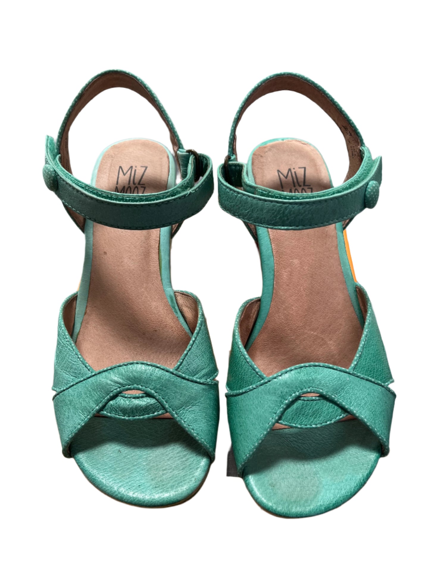 MIZ MOOZ - CANDY GREEN HEELS sz 7