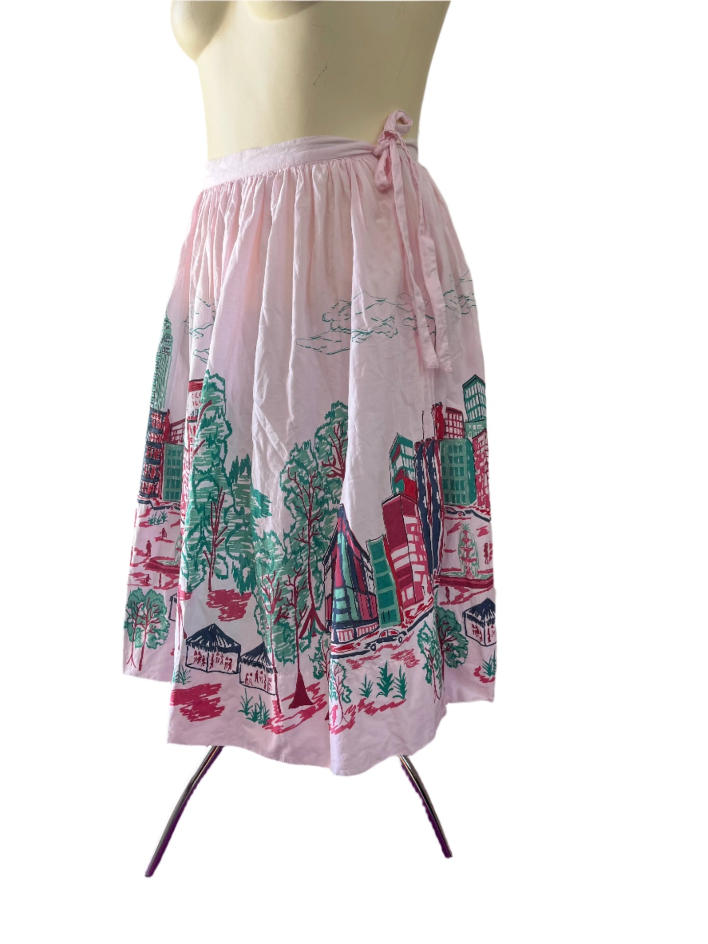 PEPE JEANS - PINK COTTON CITY SKIRT sz 10