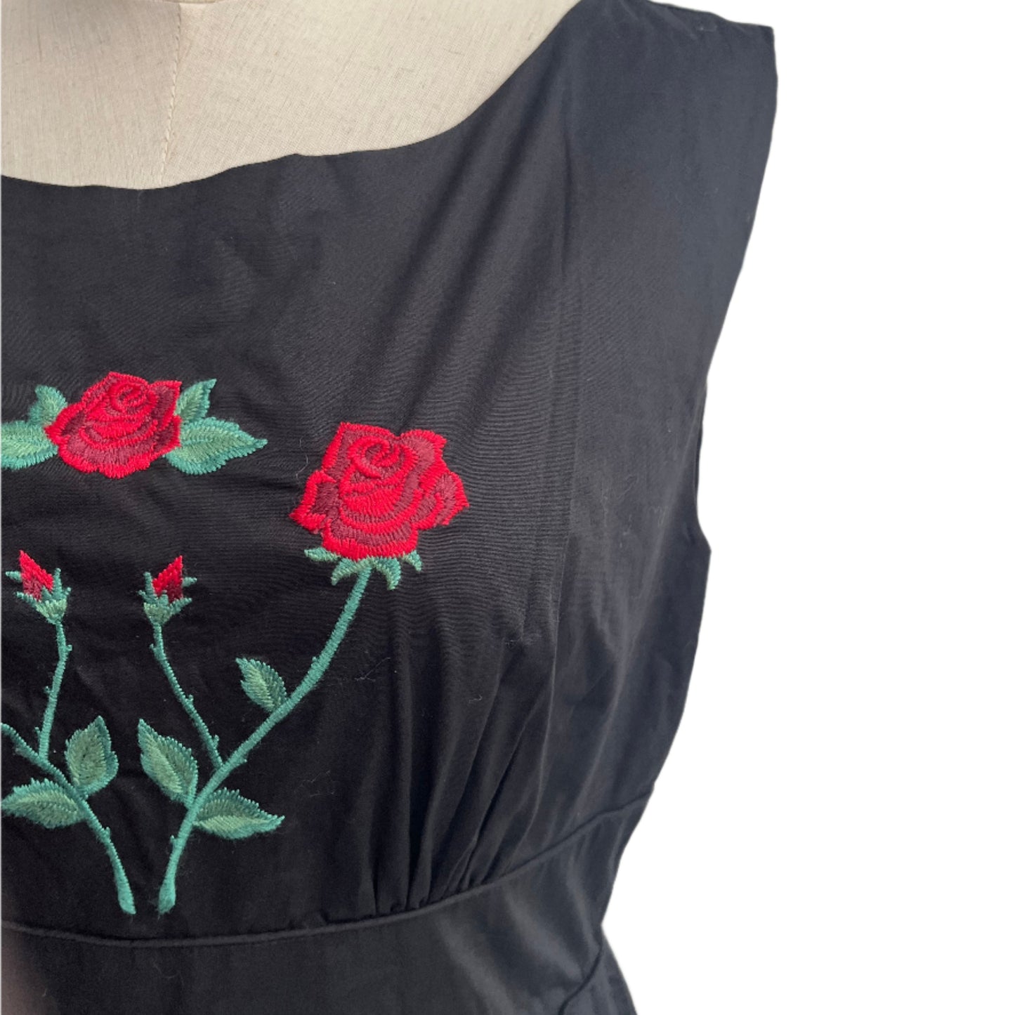 REVIVAL - BLACK ROSE DRESS SZ 10