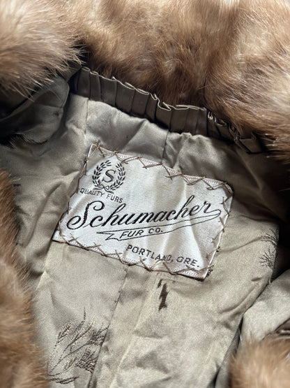 SCHUMACHER FOX FUR COAT sz 12