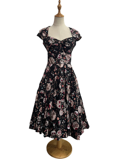 HELLBUNNY - SUGAR SKULL DRESS sz 8