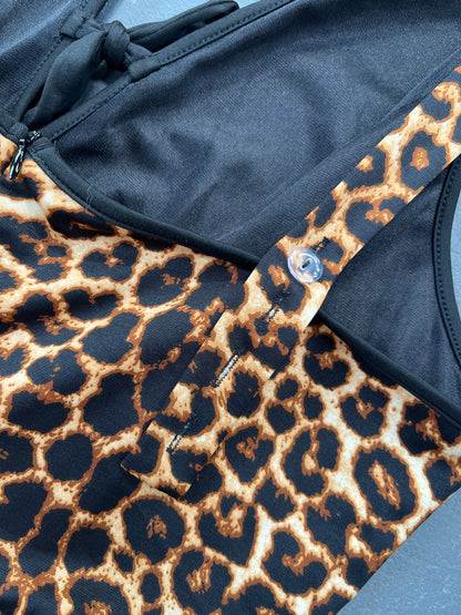 REBEL LIMELIGHT LEOPARD PANTSUIT sz 2xl