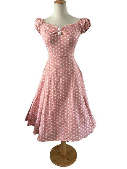 PINK POLKADOT DRESS SZ6/8