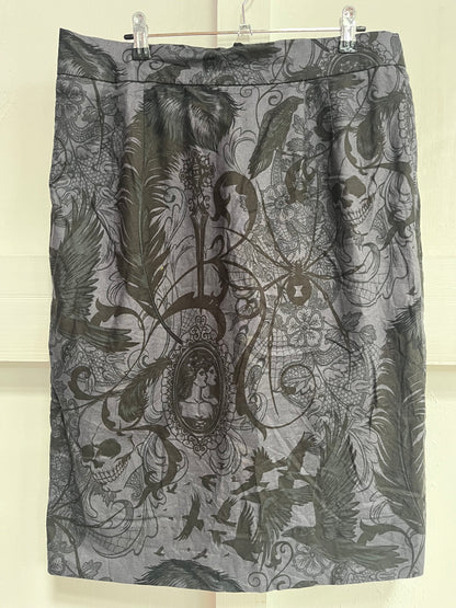 ROSEMARY - BLACK GOTHIC SKIRT SZ 14