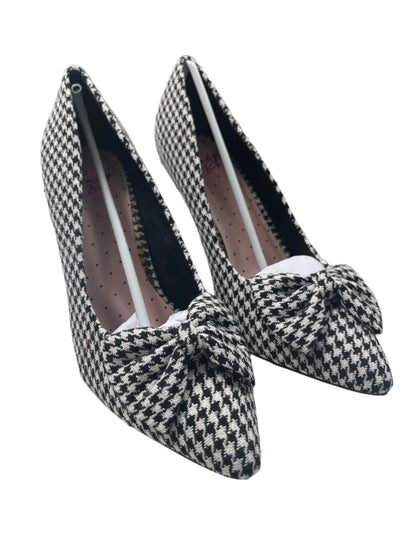 LINDY BOP - HOUNDSTOOTH BOW HEELS sz 10