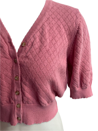 REVIVAL - PINK CARDIGAN SZ 12