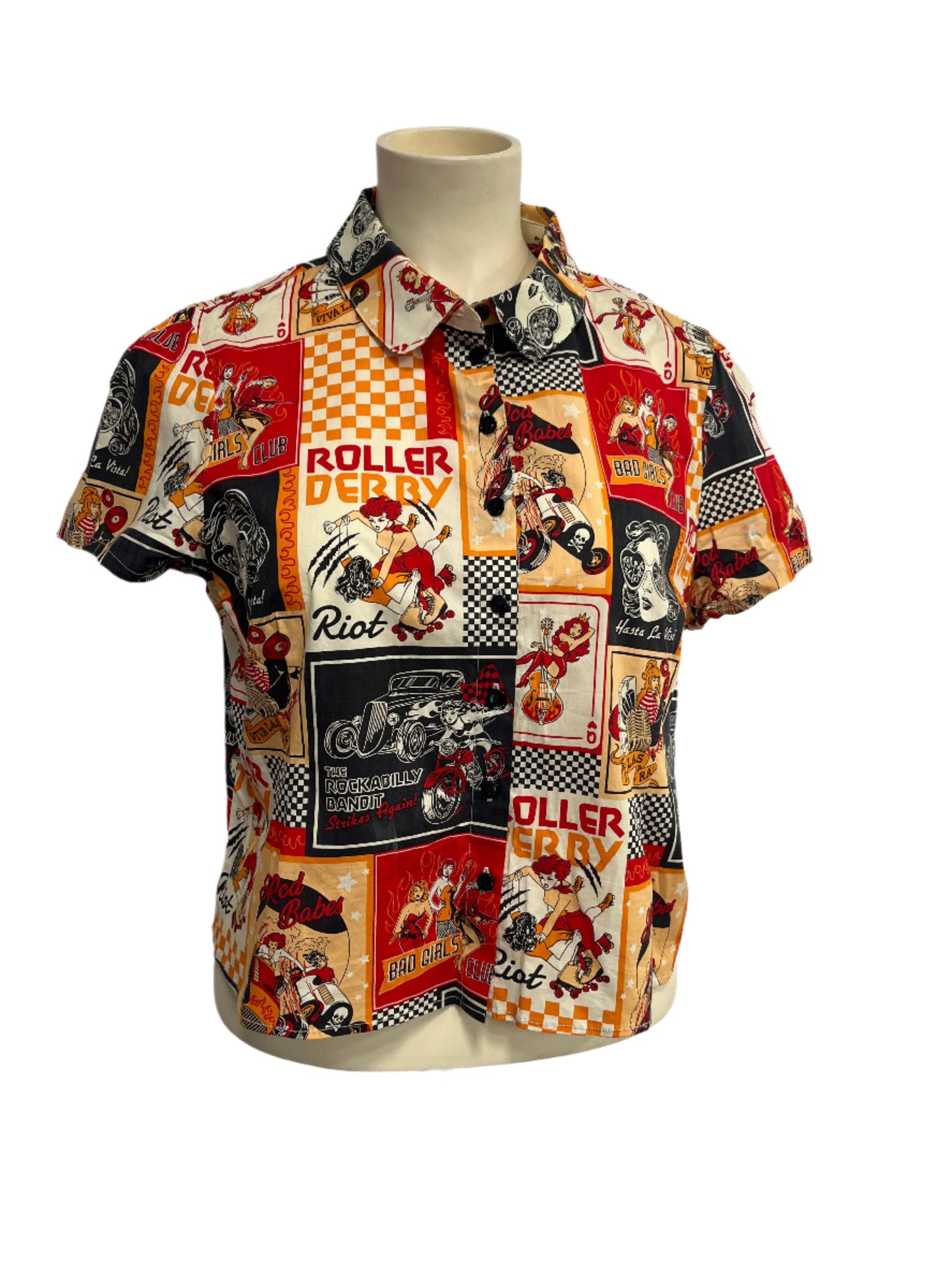 REVIVAL - HOT ROD SHIRT SZ 18