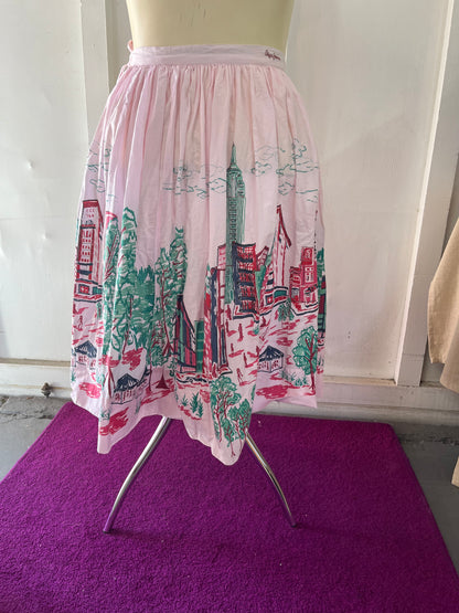 PEPE JEANS - PINK COTTON CITY SKIRT sz 10