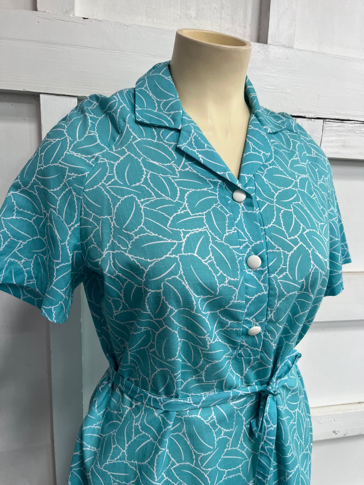 MINT LEAF SHIRT WAISTER DRESS sz 18