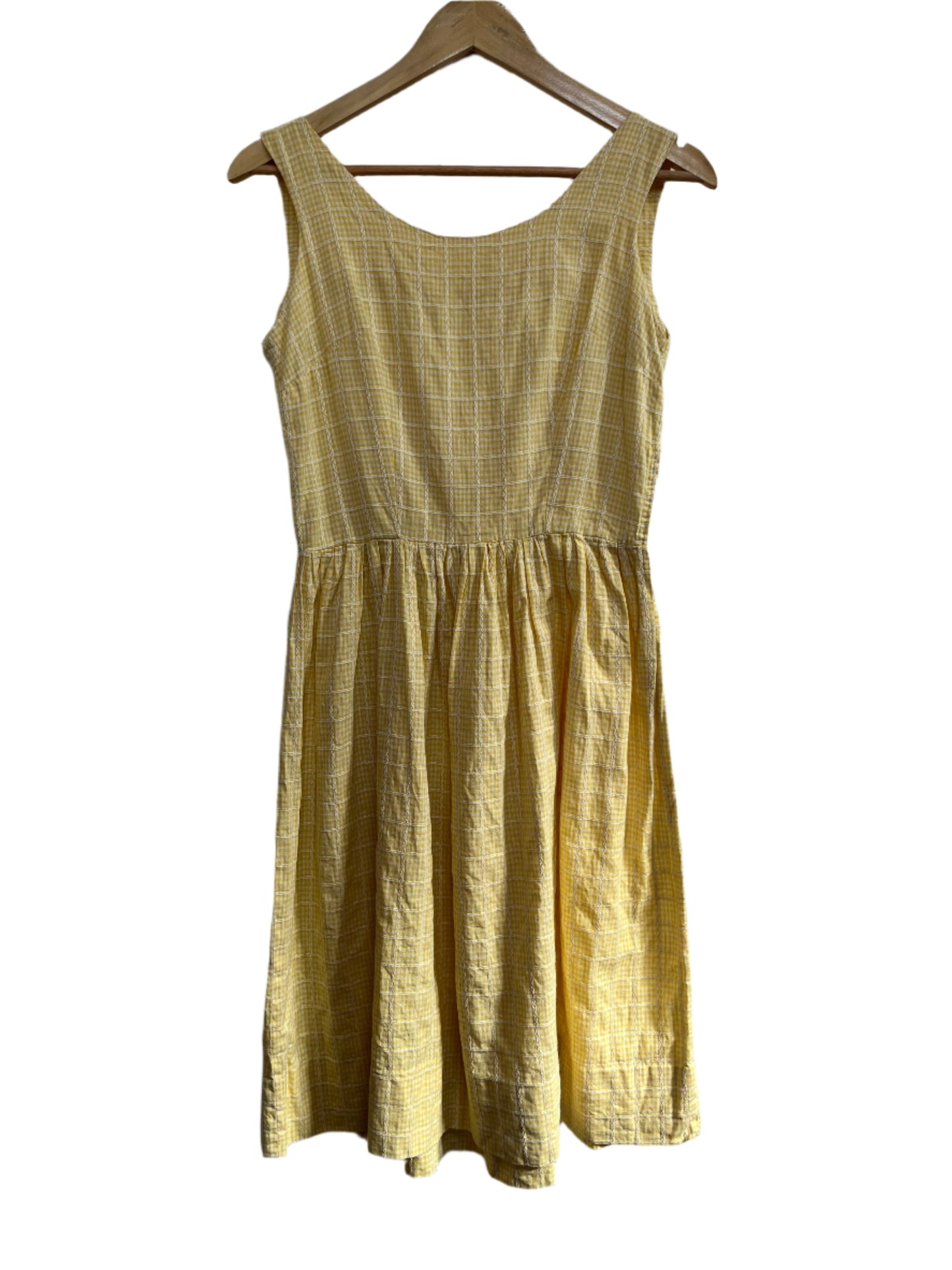 YELLOW GINGHAM DRESS sz 10