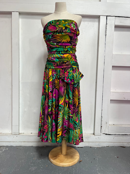 VIBRANT 80S DRESS sz 10/12