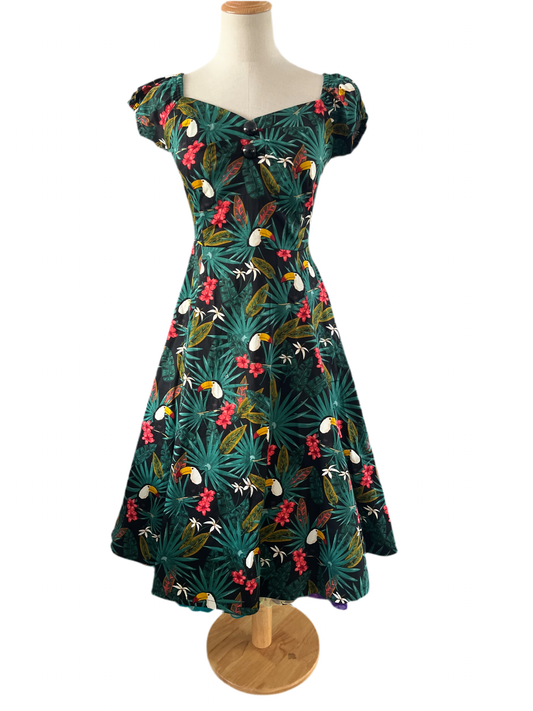 TROPICAL TOUCAN DRESS 8