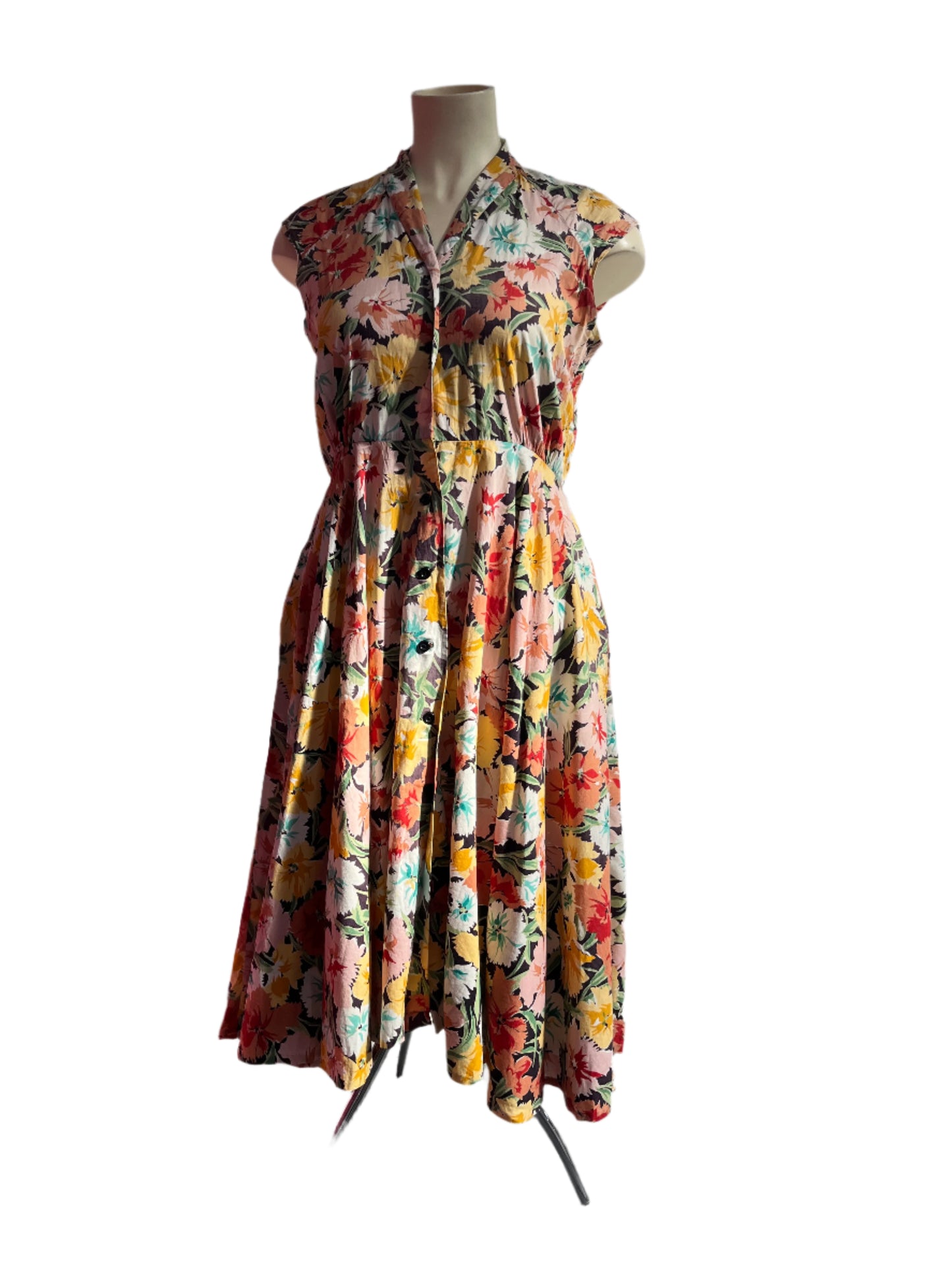 AUTUMN FLORAL SHIRT DRESS SZ 18