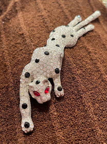 LARGE LEOPARD BROOCH