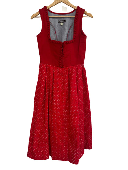 LODEN PLANKL - RED DIRNDL DRESS - sz 10