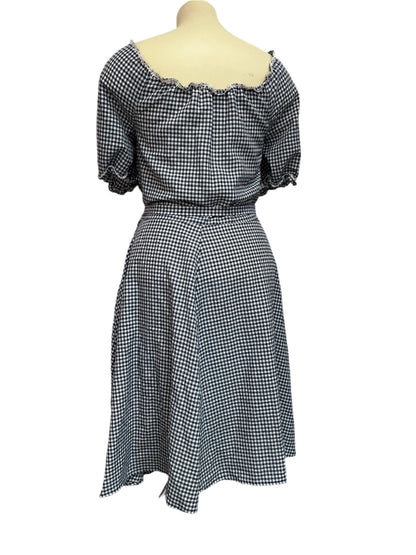 BLUE GINGHAM DRESS sz 20