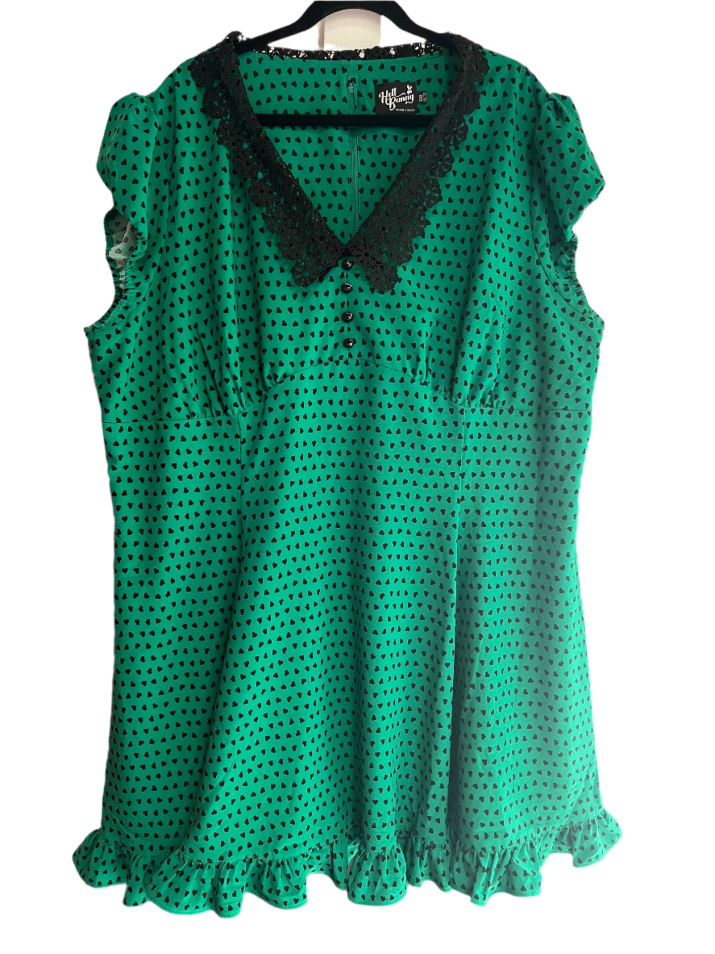 HELLBUNNY - GREEN DRESS SZ 26