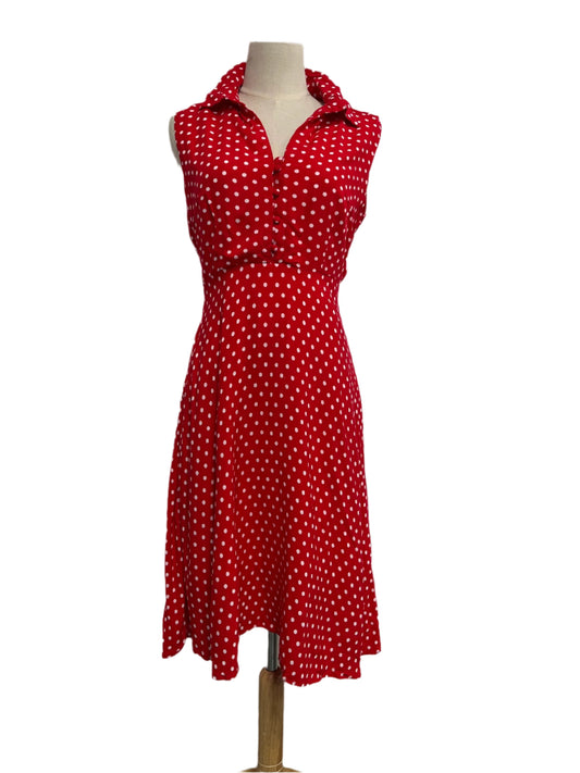 DOLLY & DOTTY - RED POLKADOT DRESS sz 10