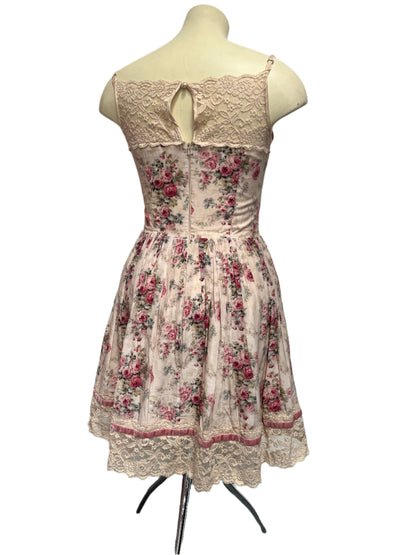 KITTEN DAMOUR- VINTAGE ROSE DRESS sz 12