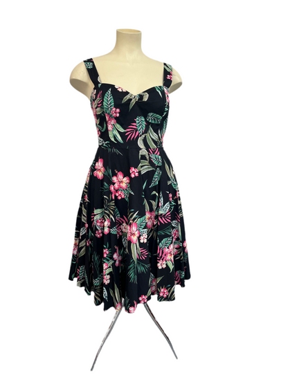 HELLBUNNY TROPICAL DRESS sz18