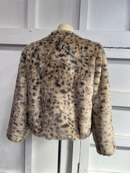 LEOPARD PRINT COAT SZ 18/20