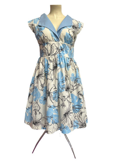 CRY CRY CRY - BLUE FRAGAPANI DRESS sz 16