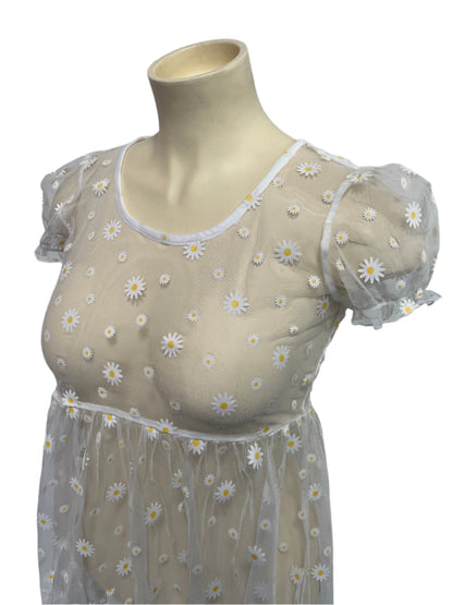 DANGERFIELD - SHEER DAISY DRESS SZ 12