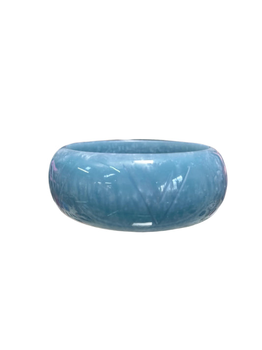 WIDE BLUE BANGLE