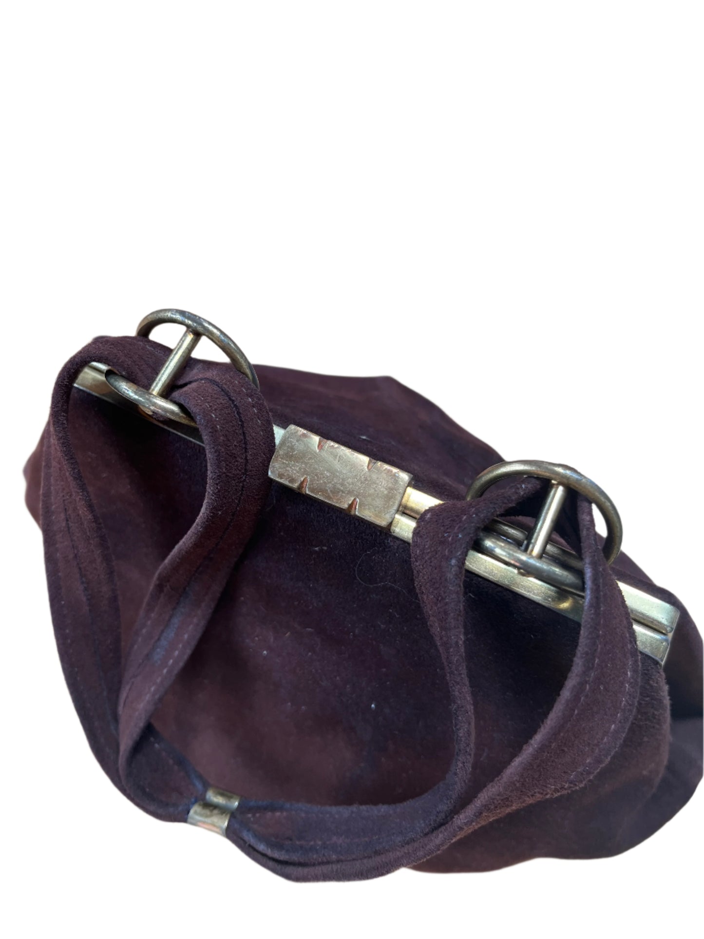 PICADILLY - BROWN SUEDE BAG