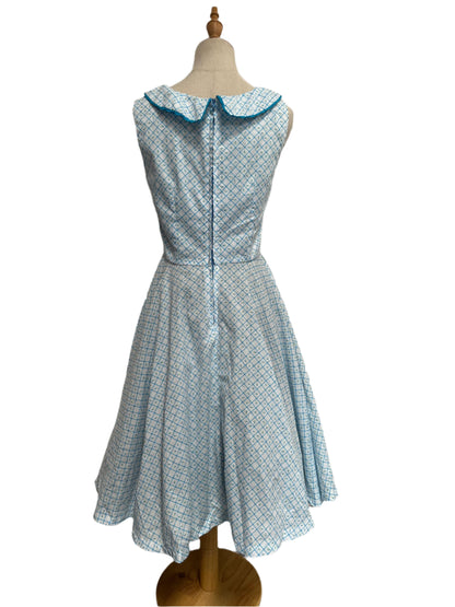 BLUE GINGHAM DRESS sz10