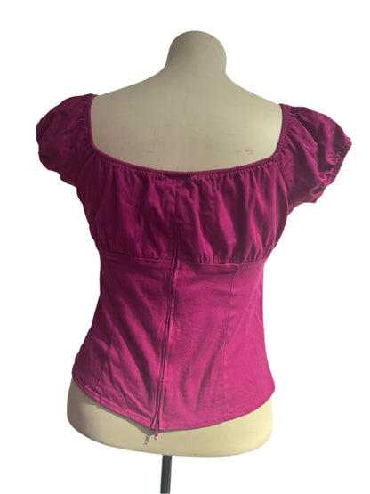 PIN UP GIRL - PINK TOP SZ XL