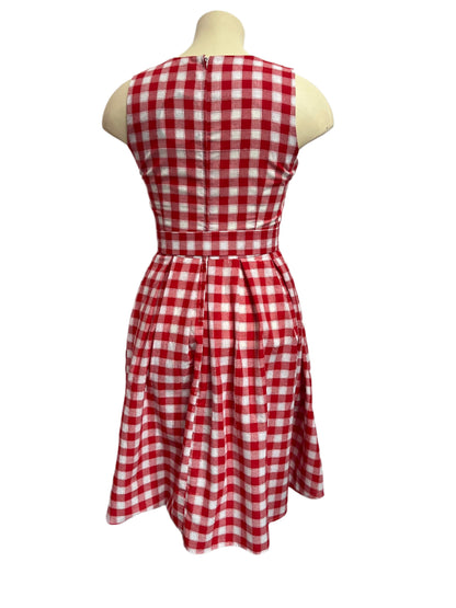 DOLLY & DOTTY - RED GINGHAM DRESS sz 14