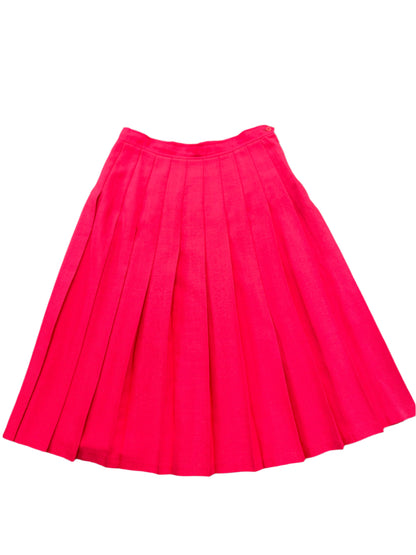 PINK PLEAT SKIRT SZ 14