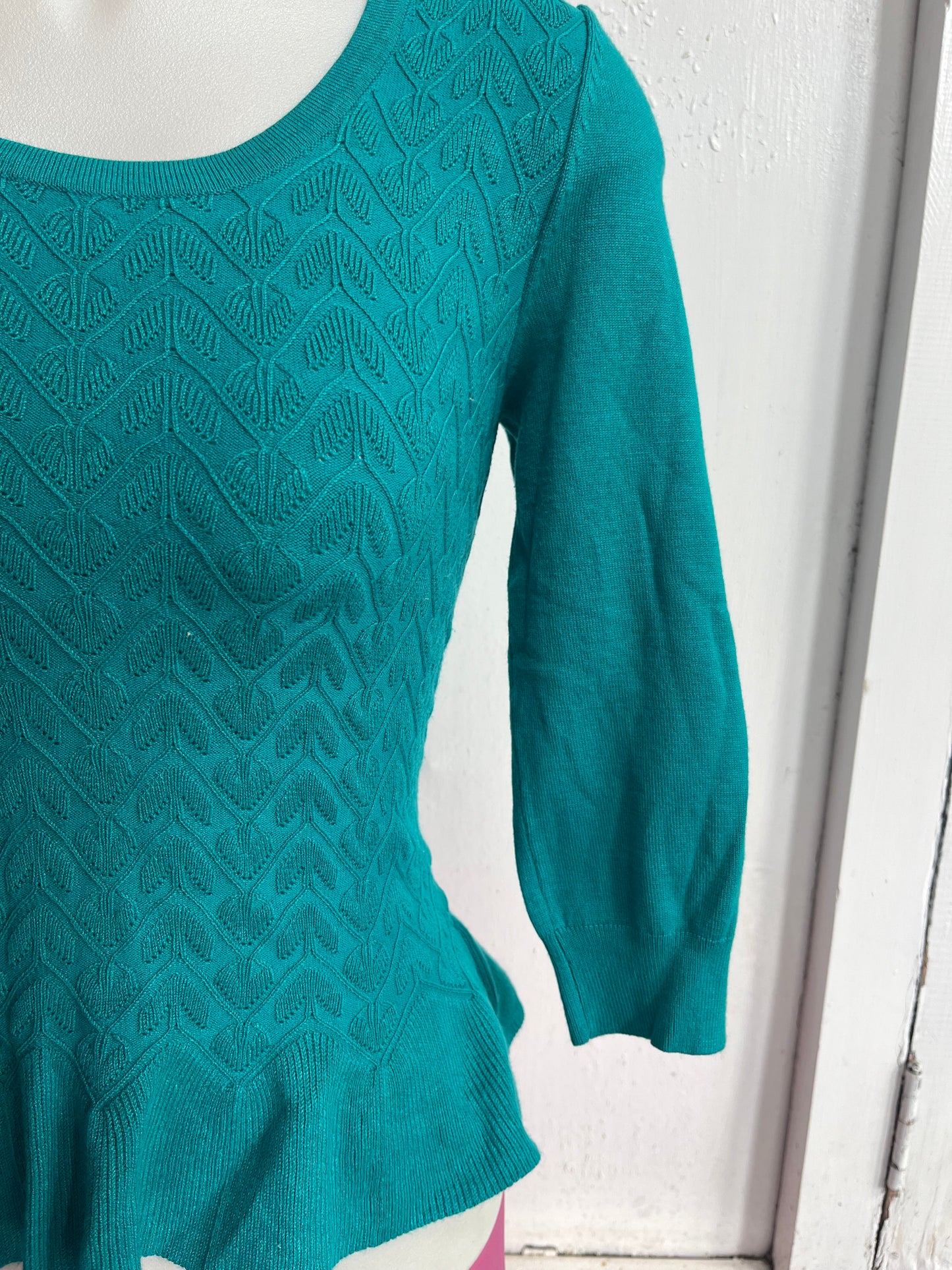 REVIEW - TEAL KNIT TOP SZ 10