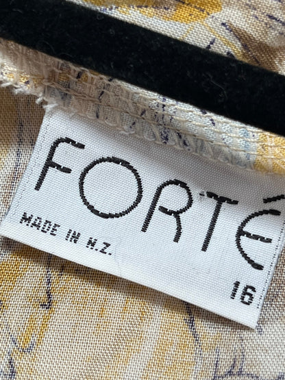 FORTE (NZ) MUTED AUTUMN DRESS sz 14/16