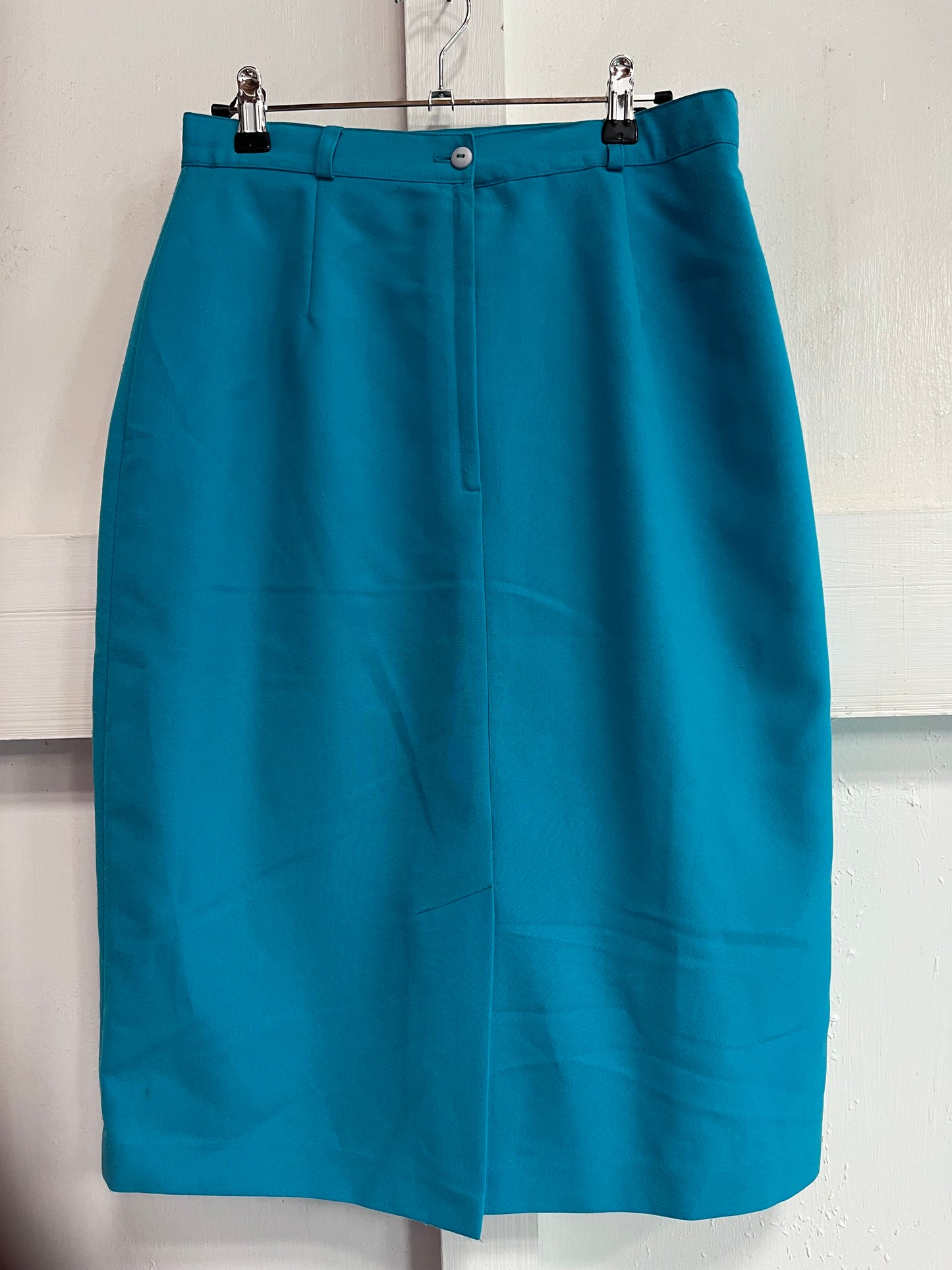 YESSICA - TEAL STRAIGHT SKIRT SZ 10